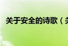 關(guān)于安全的詩歌（關(guān)于安全的詩歌是什么）
