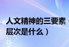 人文精神的三要素（人文精神基本內(nèi)涵的三個(gè)層次是什么）