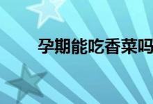 孕期能吃香菜嗎（孕期能吃石榴嗎）