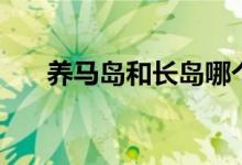 養(yǎng)馬島和長島哪個好玩（看看就知道）