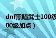 dnf黑暗武士100級加點(diǎn)（簡介dnf黑暗武士100級加點(diǎn)）