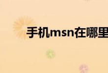 手機(jī)msn在哪里下載（其實(shí)很簡單）