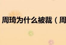周琦為什么被裁（周琦被裁掉的原因是什么）