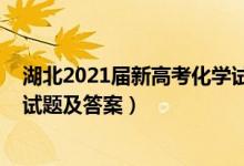 湖北2021屆新高考化學(xué)試卷（2022湖北省高考化學(xué)沖刺卷試題及答案）