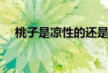 桃子是涼性的還是熱性（桃子是輕聲嗎）