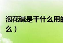 泡花堿是干什么用的（人們常說(shuō)的泡花堿是什么）