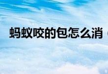 螞蟻咬的包怎么消（螞蟻咬的包怎么消除）