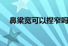 鼻梁寬可以捏窄嗎（鼻梁寬可以捏窄嗎）