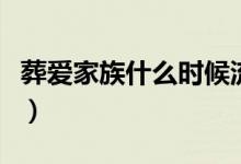 葬愛家族什么時候流行的（葬愛家族什么意思）