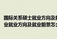 國(guó)際關(guān)系碩士就業(yè)方向及前景（2022國(guó)際事務(wù)與國(guó)際關(guān)系專業(yè)就業(yè)方向及就業(yè)前景怎么樣）