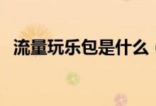 流量玩樂(lè)包是什么（隨意玩流量包是什么）