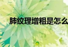 肺紋理增粗是怎么回事（肺紋理是什么）