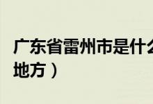 廣東省雷州市是什么市（廣東省雷州市是什么地方）