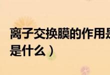 離子交換膜的作用是什么（離子交換膜的作用是什么）