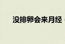 沒排卵會(huì)來(lái)月經(jīng)（沒排卵會(huì)來(lái)月經(jīng)嗎）