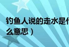 釣魚(yú)人說(shuō)的走水是什么意思（釣魚(yú)的走水是什么意思）