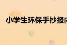 小學生環(huán)保手抄報內容（環(huán)保手抄報資料）