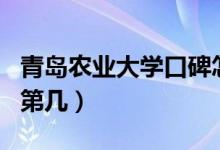 青島農(nóng)業(yè)大學(xué)口碑怎么樣好就業(yè)嗎（全國排名第幾）