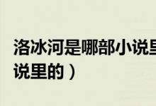 洛冰河是哪部小說里的人物（洛冰河是哪部小說里的）