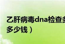 乙肝病毒dna檢查多少錢(qián)（乙肝病毒dna檢查多少錢(qián)）
