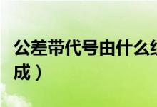 公差帶代號由什么組成（公差帶代號由什么組成）