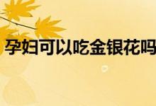 孕婦可以吃金銀花嗎（孕婦可以吃金銀花嗎）