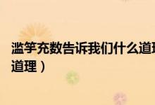 濫竽充數(shù)告訴我們什么道理20個字（濫竽充數(shù)告訴我們什么道理）