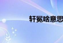 軒冕啥意思（軒冕的意思）