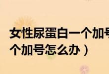 女性尿蛋白一個(gè)加號是腎病嗎（女性尿蛋白一個(gè)加號怎么辦）