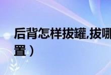 后背怎樣拔罐,拔哪個位置（后背正常拔罐位置）