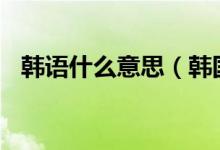 韓語什么意思（韓國人說kkk是什么意思）
