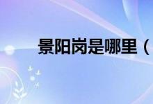 景陽崗是哪里（景陽崗是哪個(gè)省的）