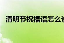 清明節(jié)祝福語(yǔ)怎么說(shuō)(分別是怎么表達(dá)的)