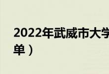 2022年武威市大學有哪些（最新武威學校名單）