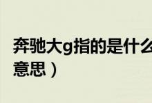 奔馳大g指的是什么(奔馳大g和小g是指什么意思)