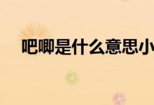 吧唧是什么意思小說（吧唧是什么意思）