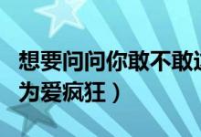 想要問問你敢不敢這句歌詞出自哪首歌（出自為愛瘋狂）
