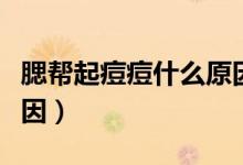 腮幫起痘痘什么原因（腮幫上長(zhǎng)痘痘是什么原因）