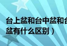 臺(tái)上盆和臺(tái)中盆和臺(tái)下盆區(qū)別（臺(tái)中盆和臺(tái)下盆有什么區(qū)別）
