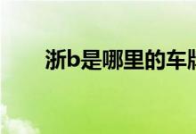浙b是哪里的車牌（浙b是哪里的車）