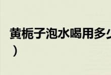 黃梔子泡水喝用多少顆（黃梔子泡水喝的害處）