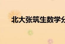 北大張筑生數(shù)學(xué)分析（bd職責(zé)是什么）