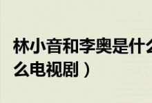 林小音和李?yuàn)W是什么電視?。ɡ?yuàn)W林小蘇是什么電視劇）