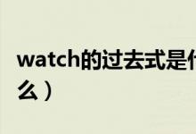 watch的過(guò)去式是什么（watch的過(guò)去式是什么）