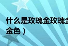 什么是玫瑰金玫瑰金多少錢(qián)一克（什么是玫瑰金色）