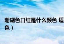 珊瑚色口紅是什么顏色 適合什么膚色（珊瑚色口紅是什么顏色）