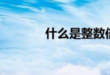 什么是整數(shù)倍（什么是整數(shù)）
