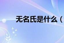 無名氏是什么（無名氏是什么意思）