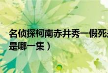 名偵探柯南赤井秀一假死是哪集（名偵探柯南赤井秀一假死是哪一集）