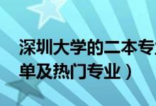 深圳大學的二本專業(yè)(2022深圳二本大學名單及熱門專業(yè))